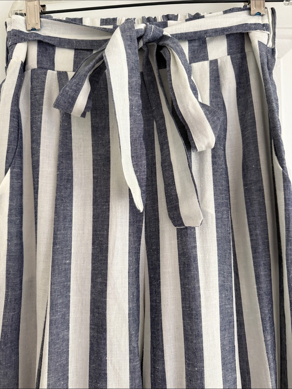Piazaitalia Striped High-Waist/wide leg Pants — S